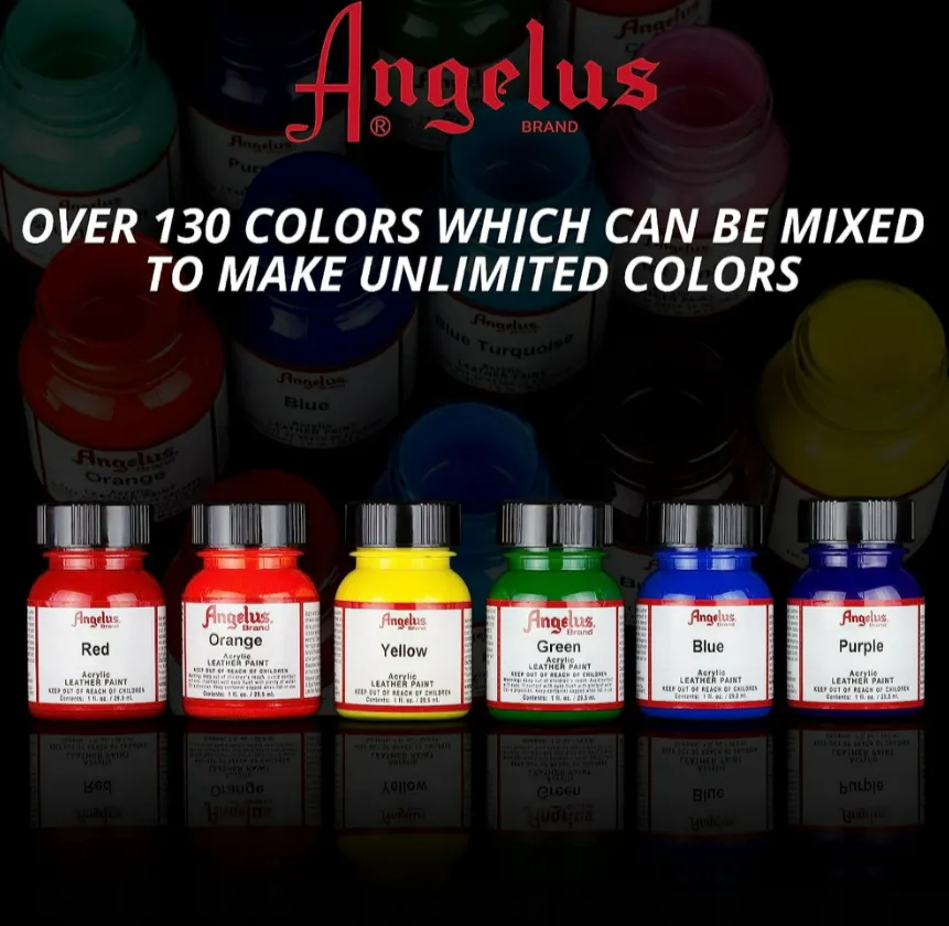 (80 Colors) Angelus Acrylic Leather Paint (L to Z)