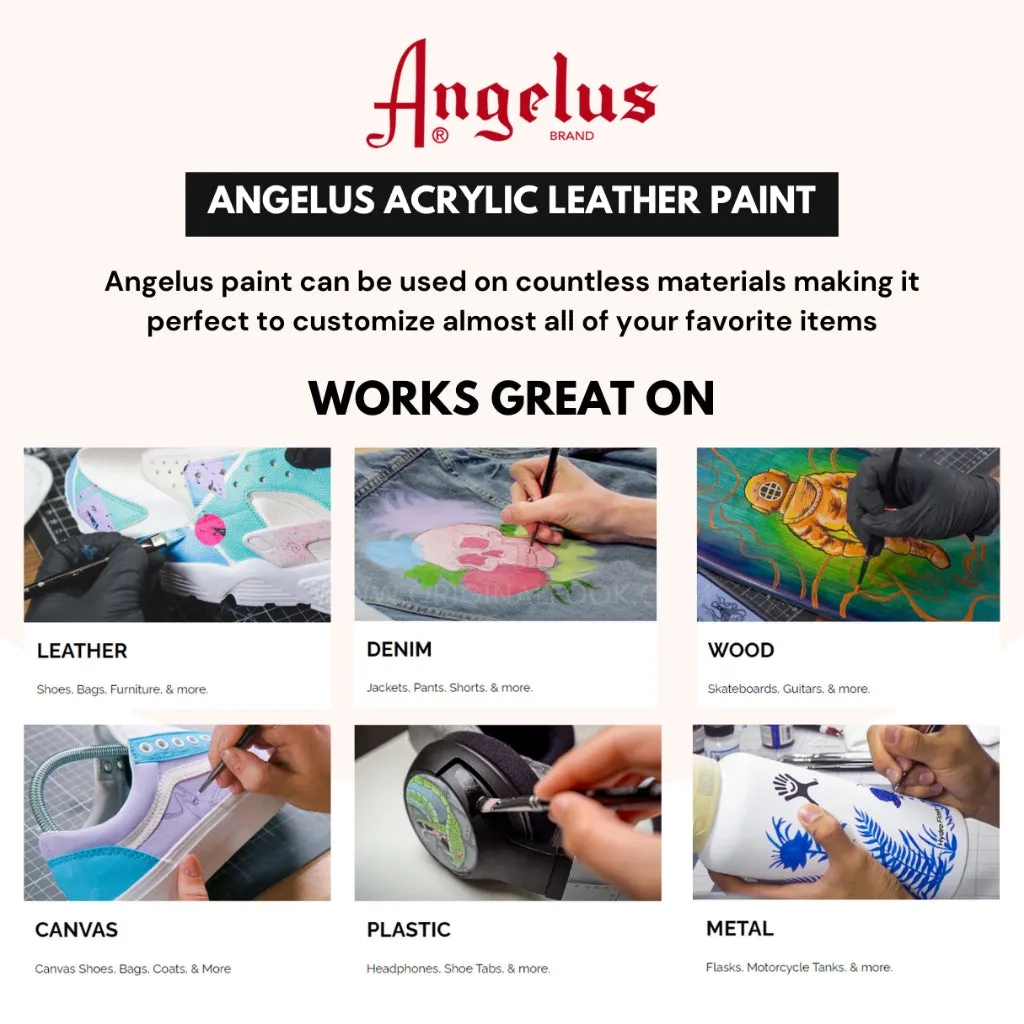 (80 Colors) Angelus Acrylic Leather Paint (L to Z)