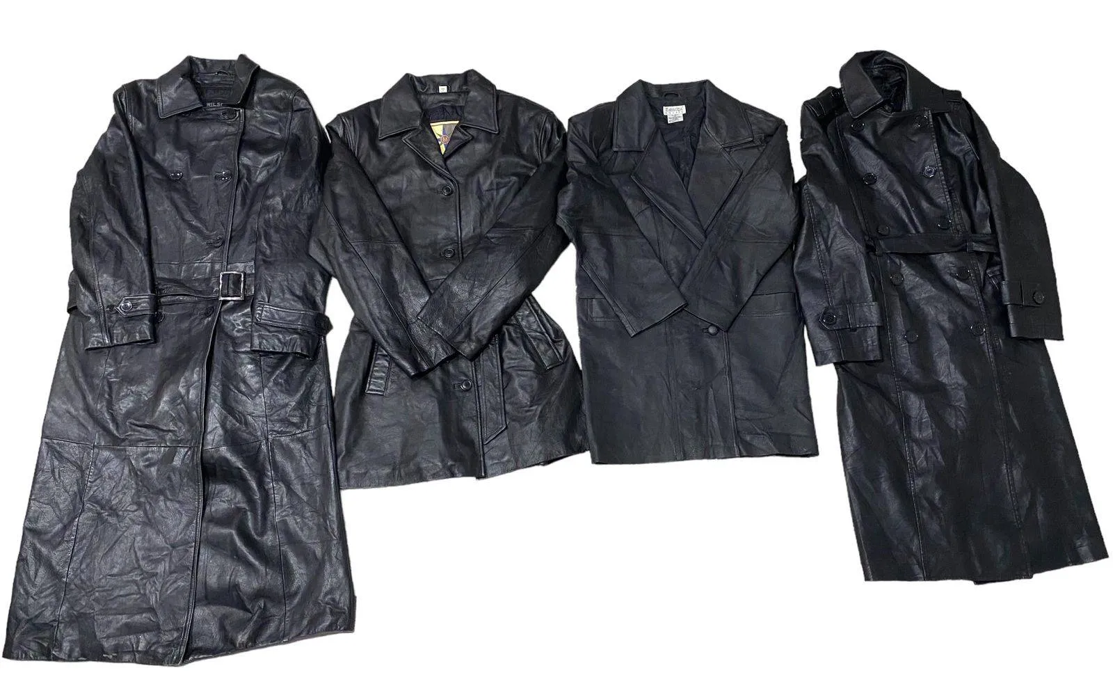 90 Leather Long Leather Jackets/Coats Mixed - 12 Pcs