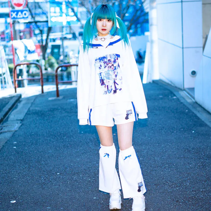 ACDC RAG x Peach Punch "Cyber Cat" sailor top