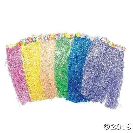 Adult Flowered Hula Skirt - Assorted Colors