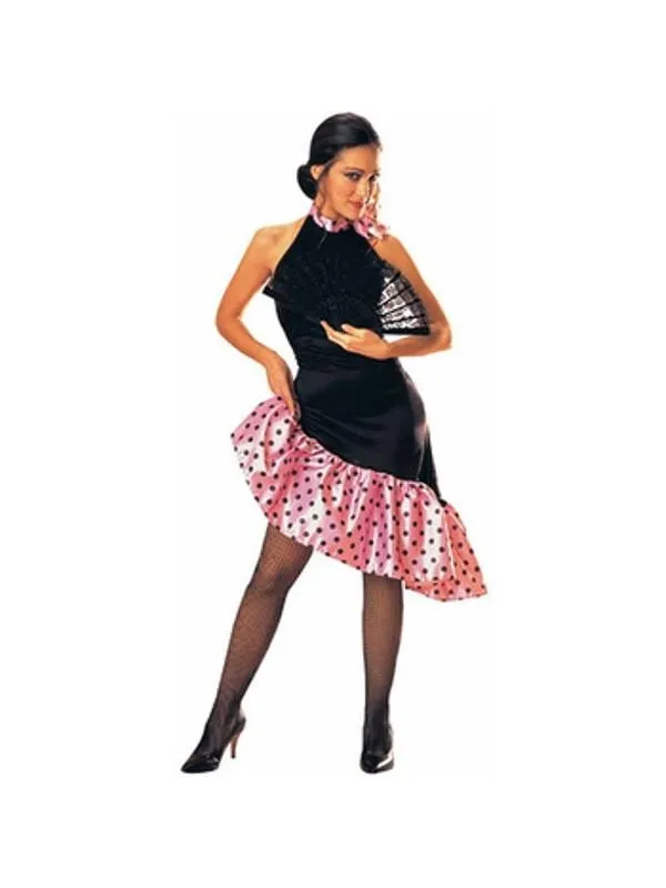 Adult Pink Flamenco Dancer Costume