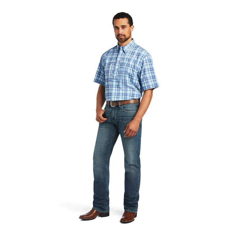 Ariat Men's Venttek Dutch Blue Plaid Button Down Shirt