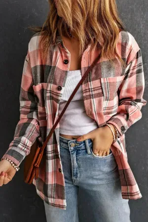 Azura Exchange Button Up Plaid Shirt - S