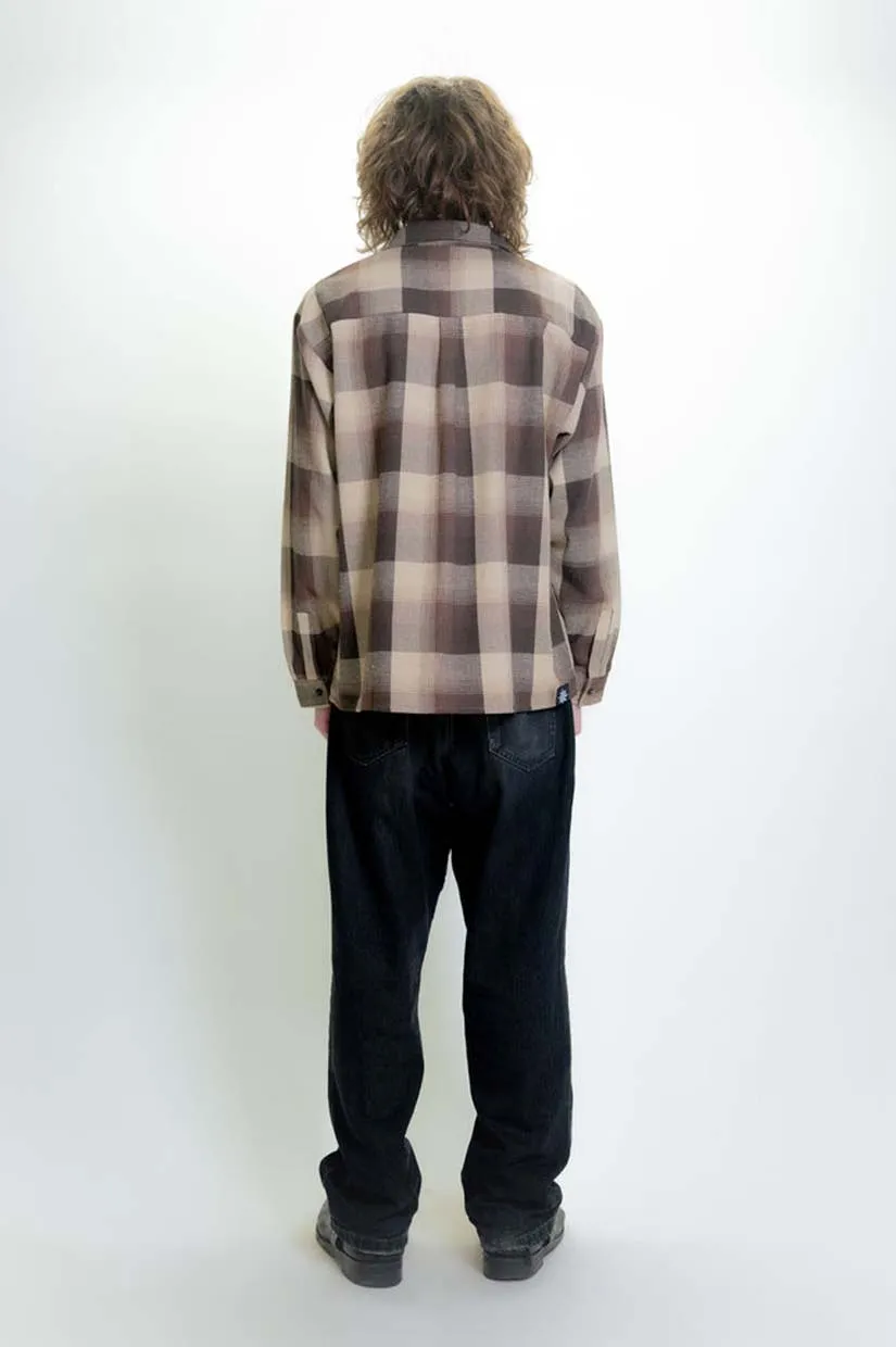 Beach Brains The BB Shirt - Brown Plaid