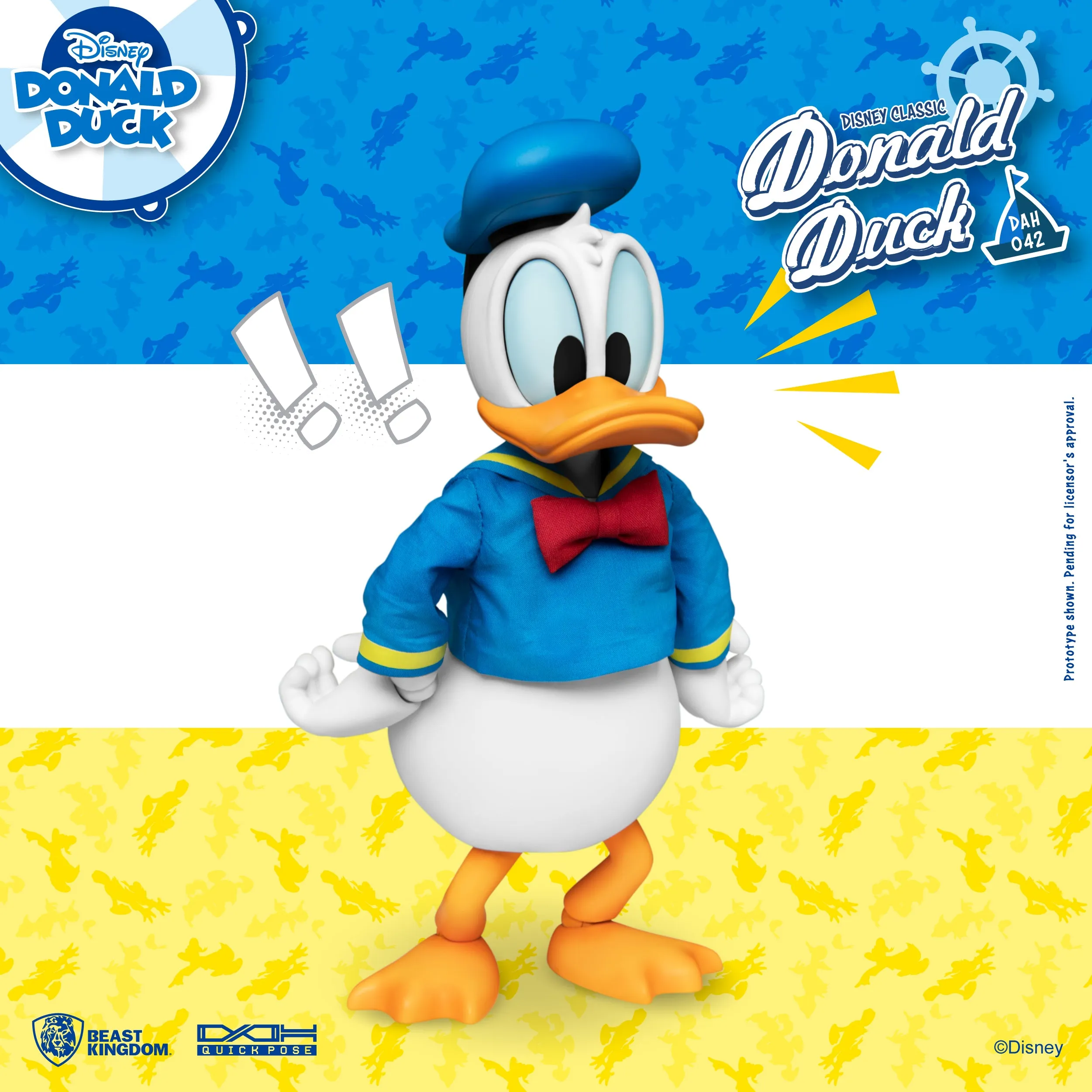 Beast Kingdom DAH-042 Disney Classic Donald Duck Dynamic 8ction Heroes Action Figure