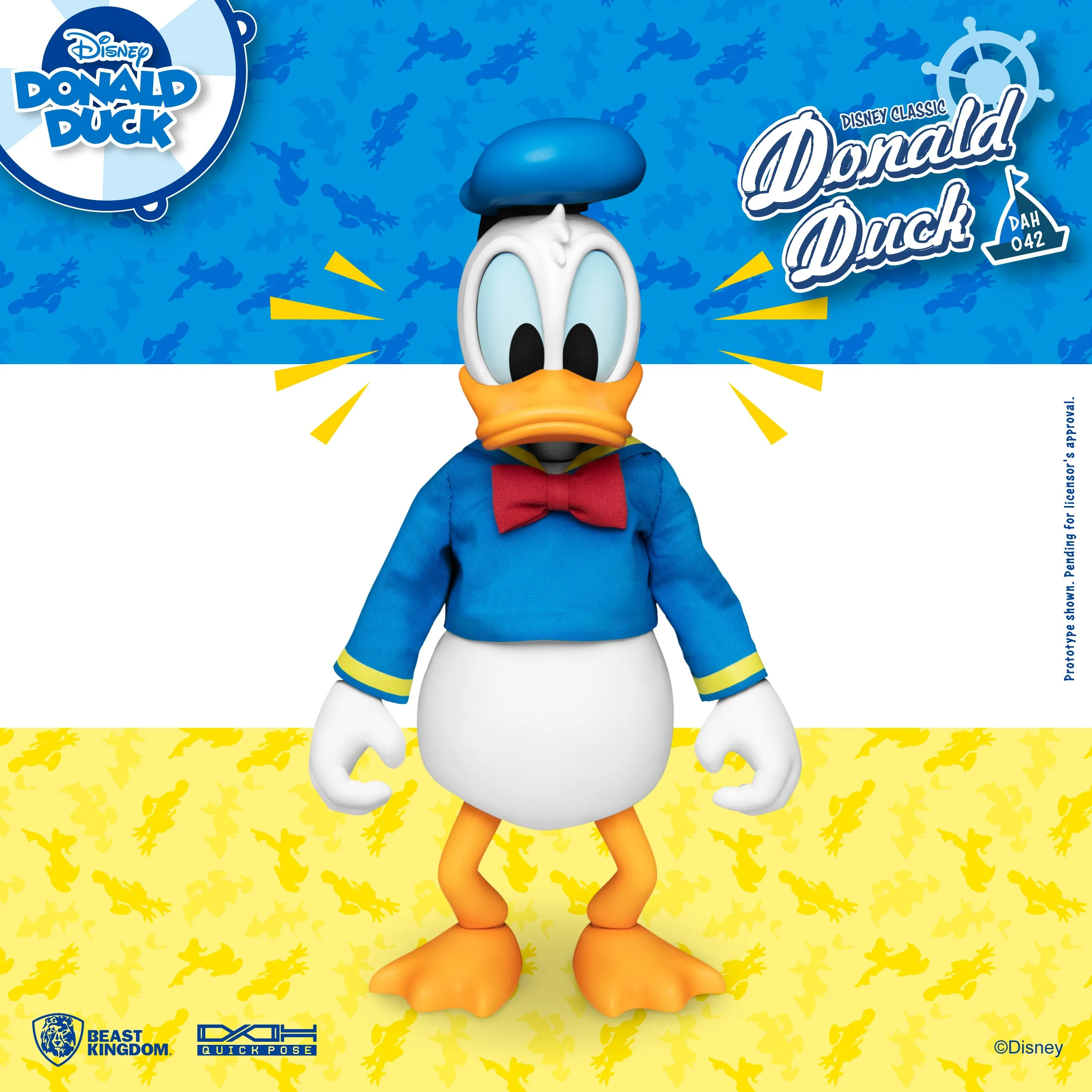 Beast Kingdom DAH-042 Disney Classic Donald Duck Dynamic 8ction Heroes Action Figure