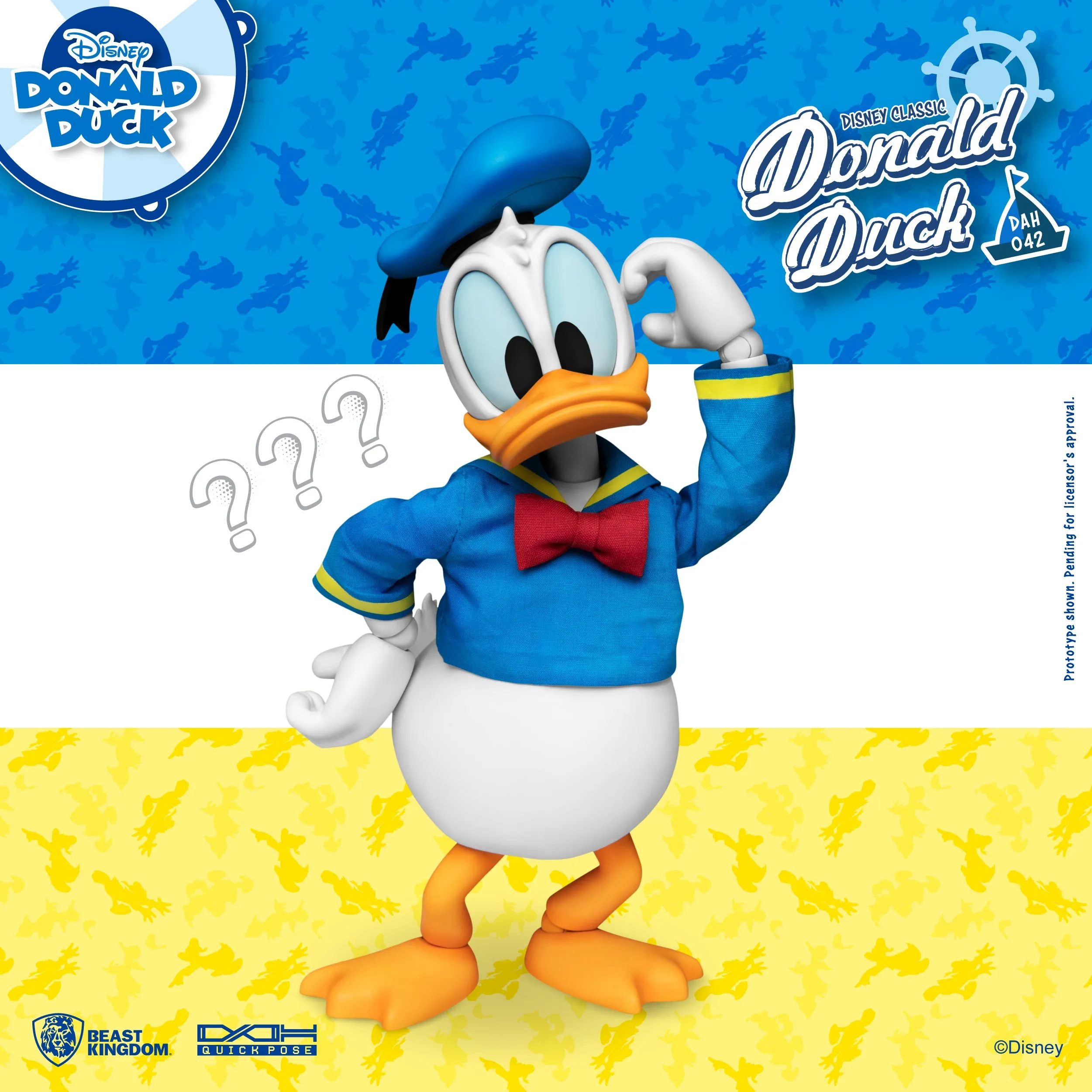 Beast Kingdom DAH-042 Disney Classic Donald Duck Dynamic 8ction Heroes Action Figure