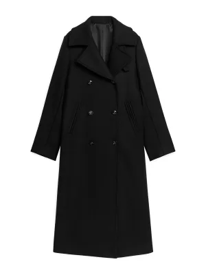 Black wool coat