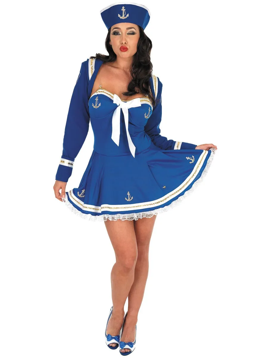 Blue Flirty Sailor Costume