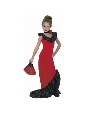 Child Flamenco Dancer Dress Costume