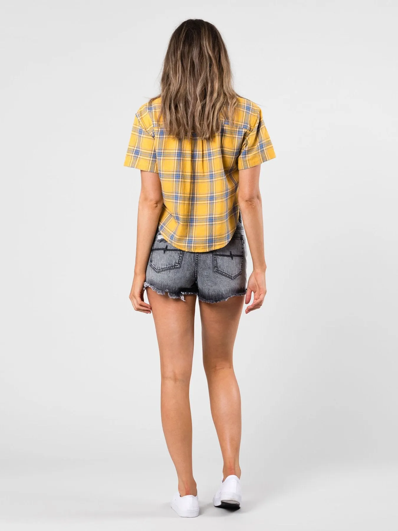 Clueless Short Sleeve Shirt - Mimosa Yellow