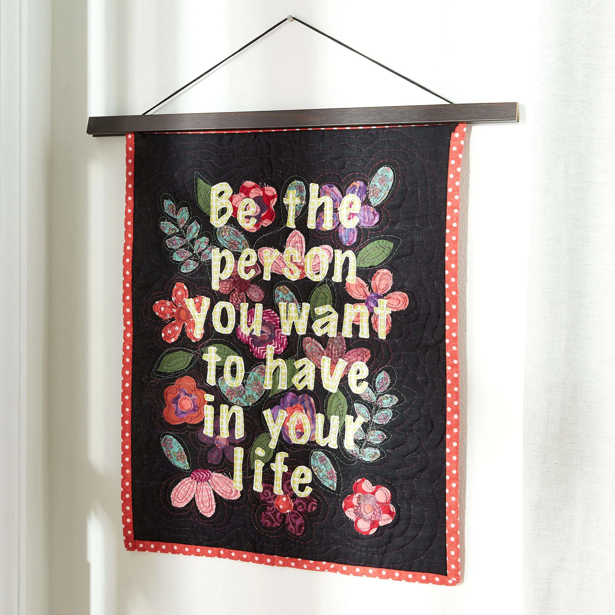 Coats & Clark Sewing Be The Person Quote Wall Hanging