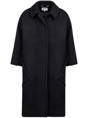 Cocoon Wool Coat - Black