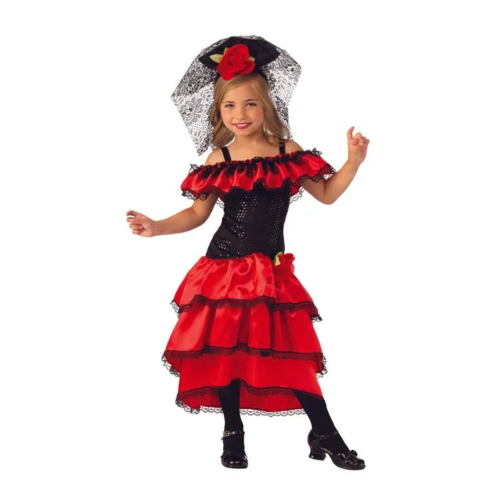 Costume enfant robe danseuse espagnole Flamenco (L)