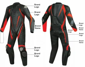 CUSTOM MEN MOTORCYCLE LEATHER RACING SUIT