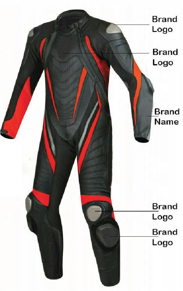 CUSTOM MEN MOTORCYCLE LEATHER RACING SUIT