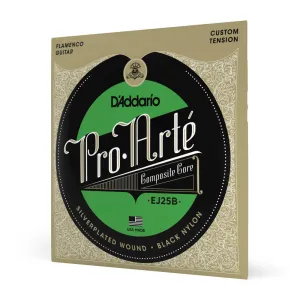 D’addario EJ25B Pro-Arte Black Nylon Composite Flamenco Guitar Strings