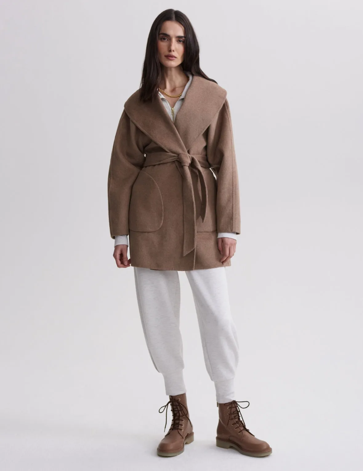 Chic Edgemere Wrap-Style Jacket in Luxurious Material