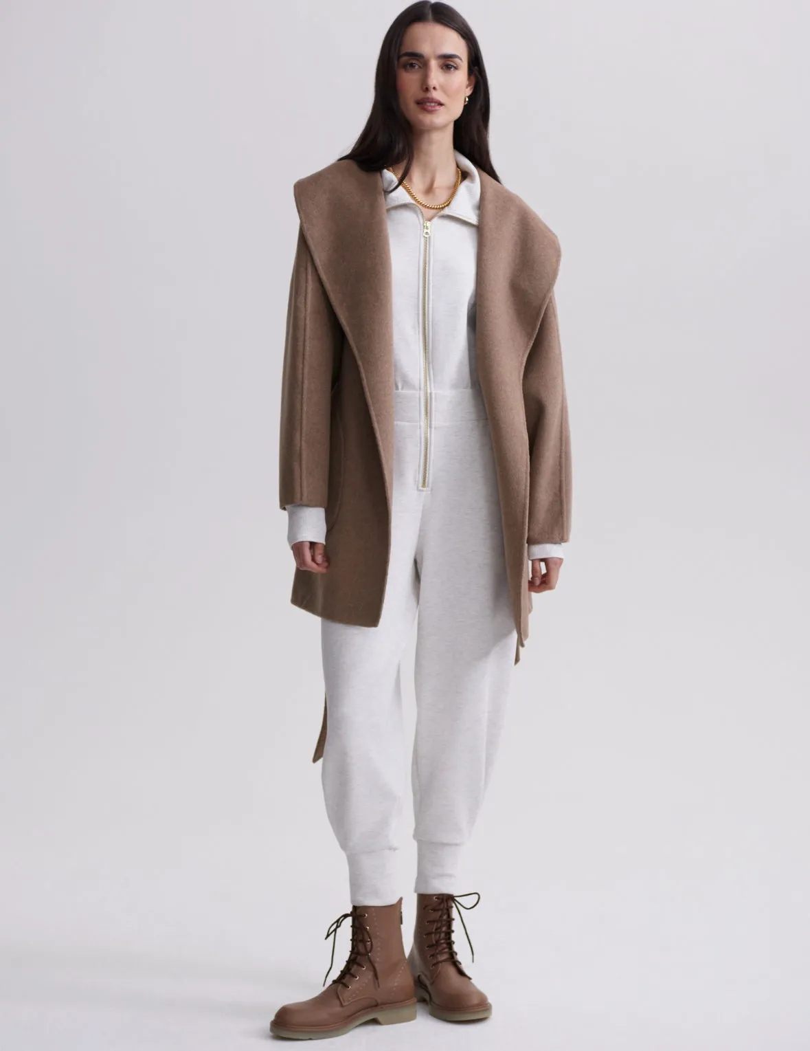 Chic Edgemere Wrap-Style Jacket in Luxurious Material