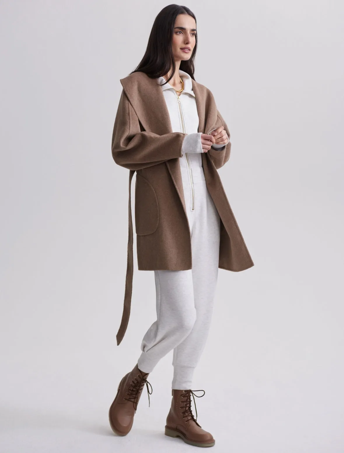 Chic Edgemere Wrap-Style Jacket in Luxurious Material