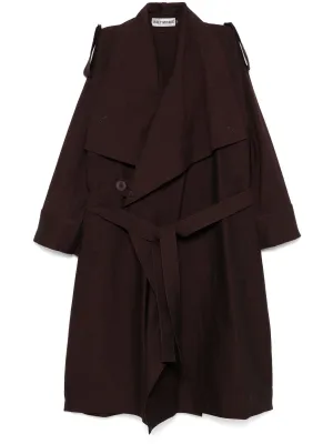 Enclothe Washi And Wool Coat - Boneset Bordeaux