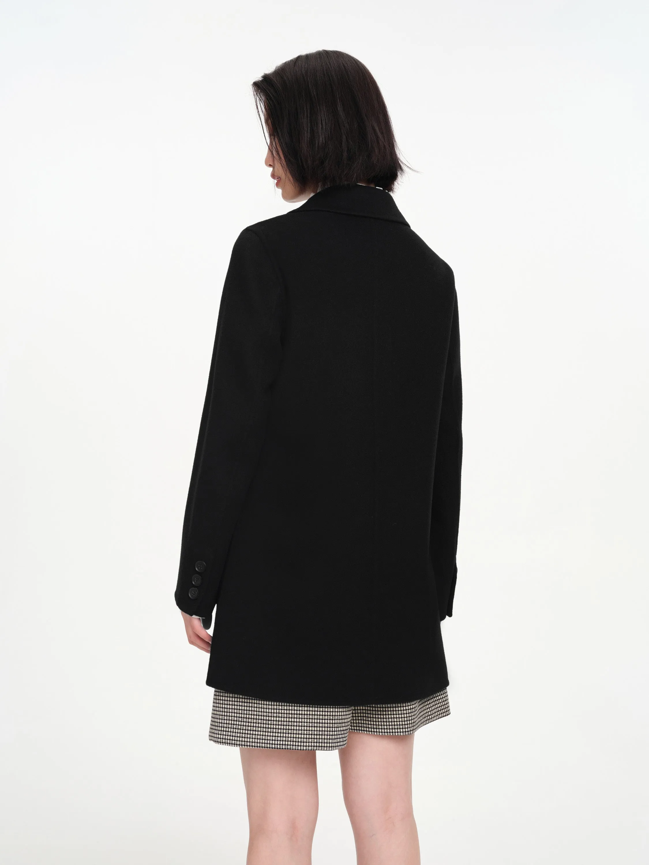 EP YAYING Tailored Wool Coat