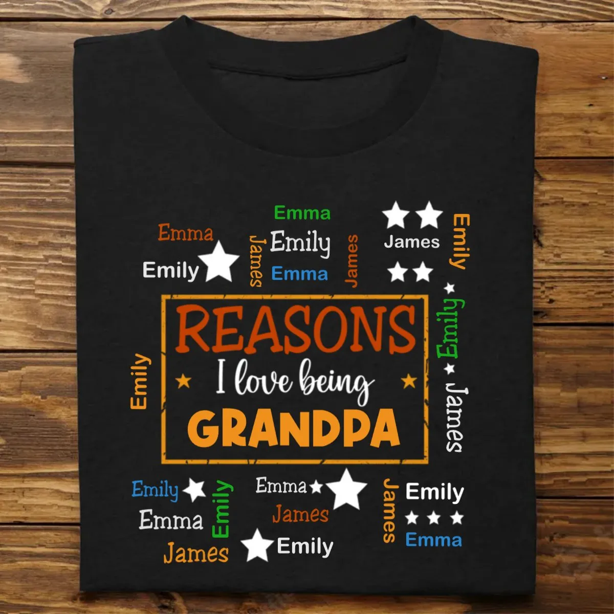 Family - Reasons I Love Being Word Art - Personalized T-Shirt, Sweater, Hoodie