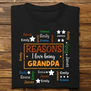 Family - Reasons I Love Being Word Art - Personalized T-Shirt, Sweater, Hoodie