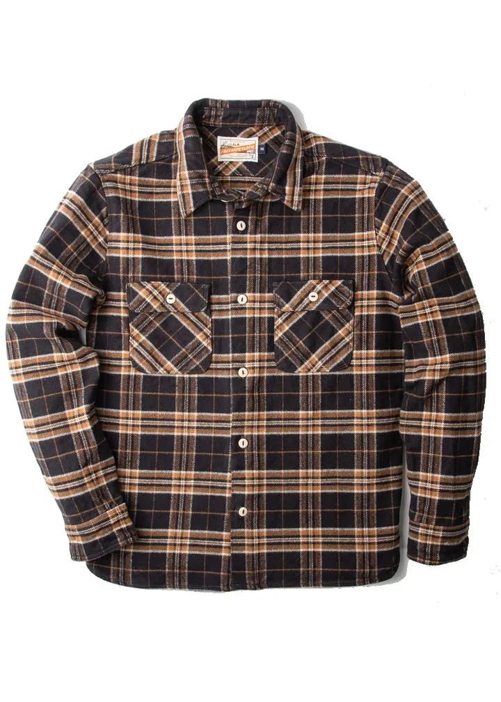 Freenote Cloth Benson Black Plaid Shirt