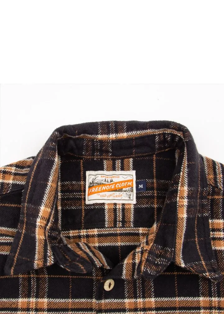 Freenote Cloth Benson Black Plaid Shirt