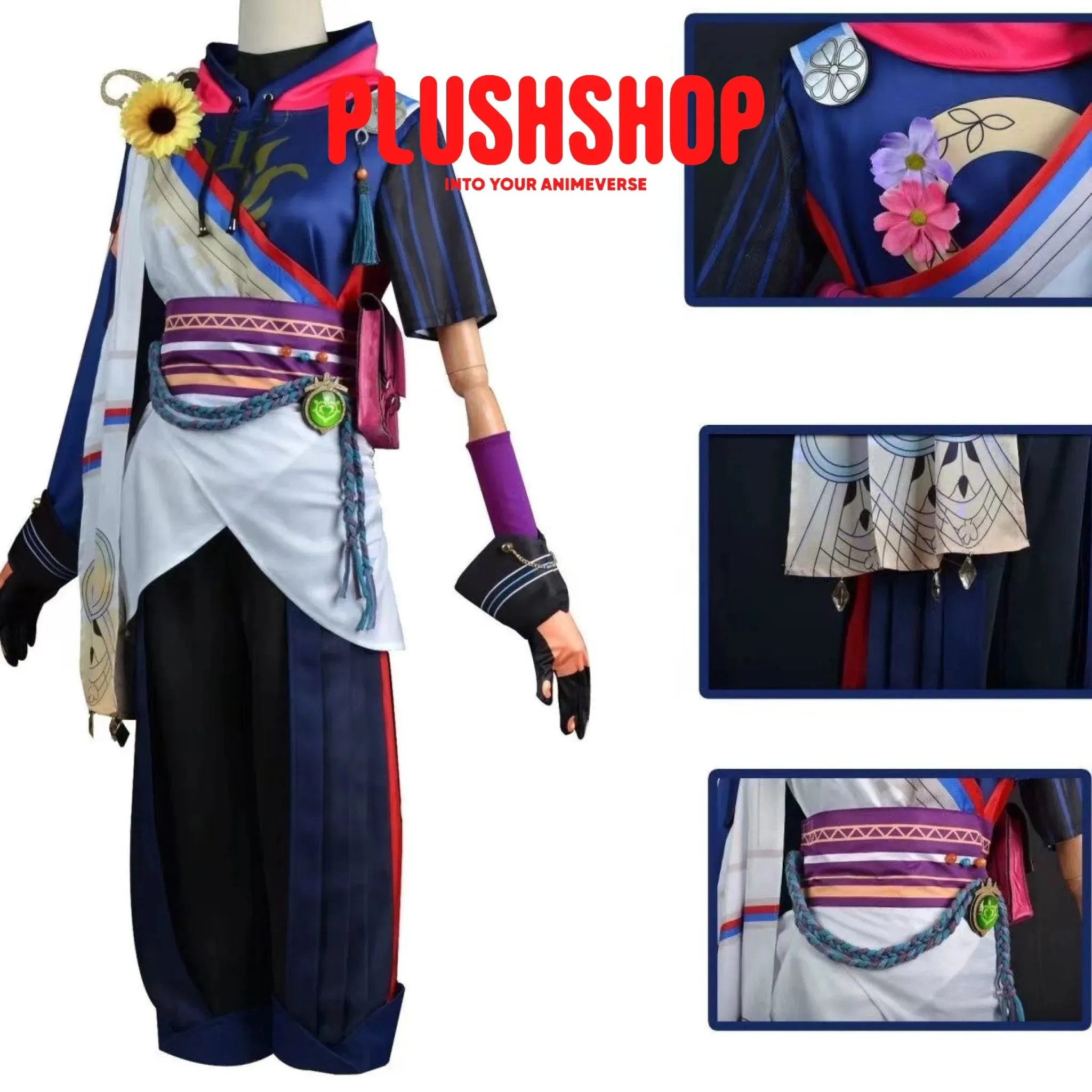 Genshin Impact Tighnari Cosplay Costume Full Set Wig Costume