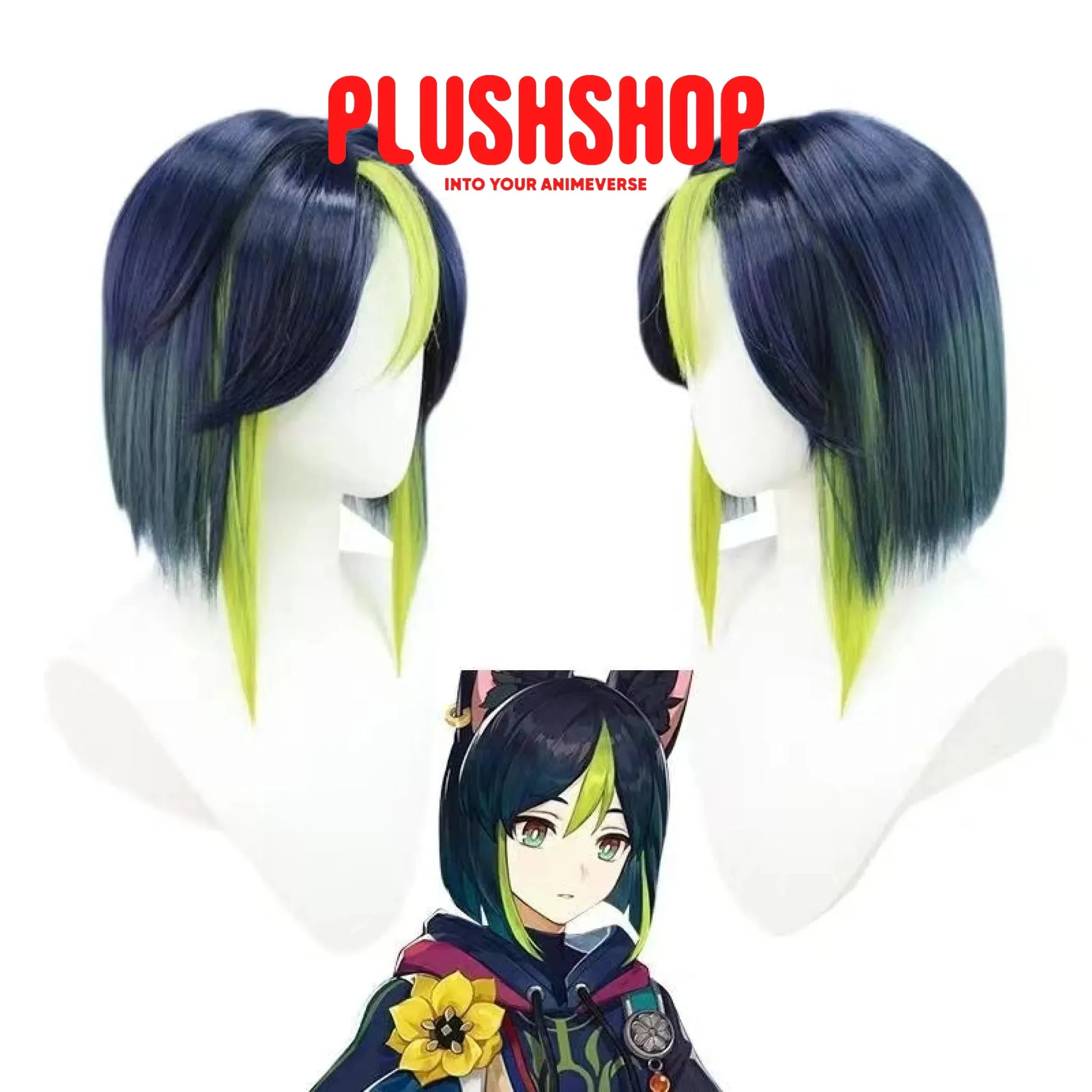 Genshin Impact Tighnari Cosplay Costume Full Set Wig Costume