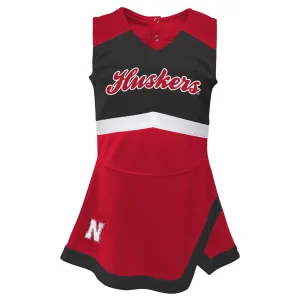 Girls' Nebraska Huskers Toddler Cheer Captain Dress