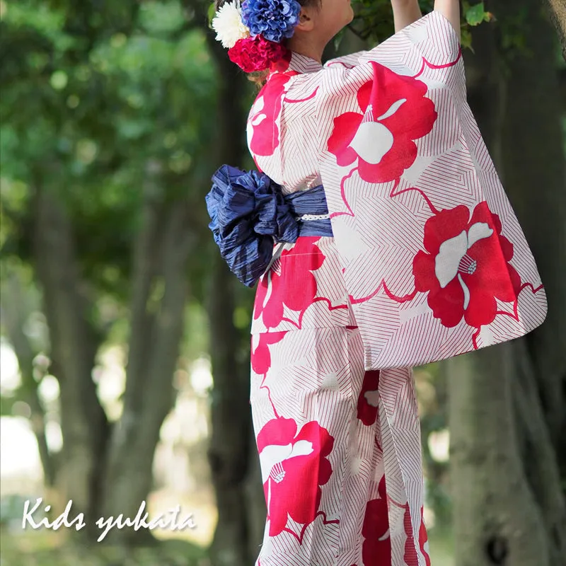 Girls Yukata Hiiro 110cm