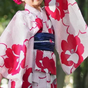 Girls Yukata Hiiro 110cm