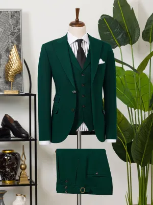 Green Slim-Fit Suit 3-Piece