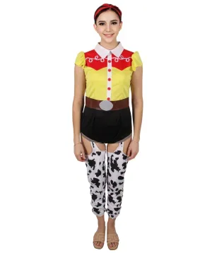 HPO Adult Women's Western Cute Cowgirl Costume| Suitable for Halloween| Flame-retardant Synthetic Fabric