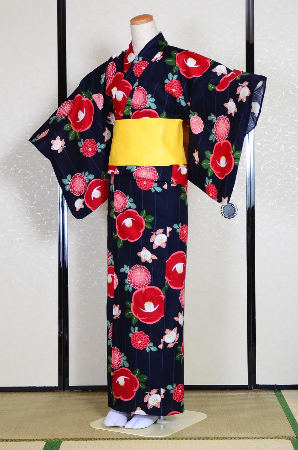 Japanese yukata kimono / D #166