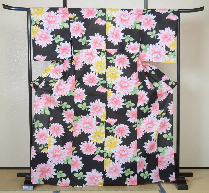 Japanese yukata kimono / H #127