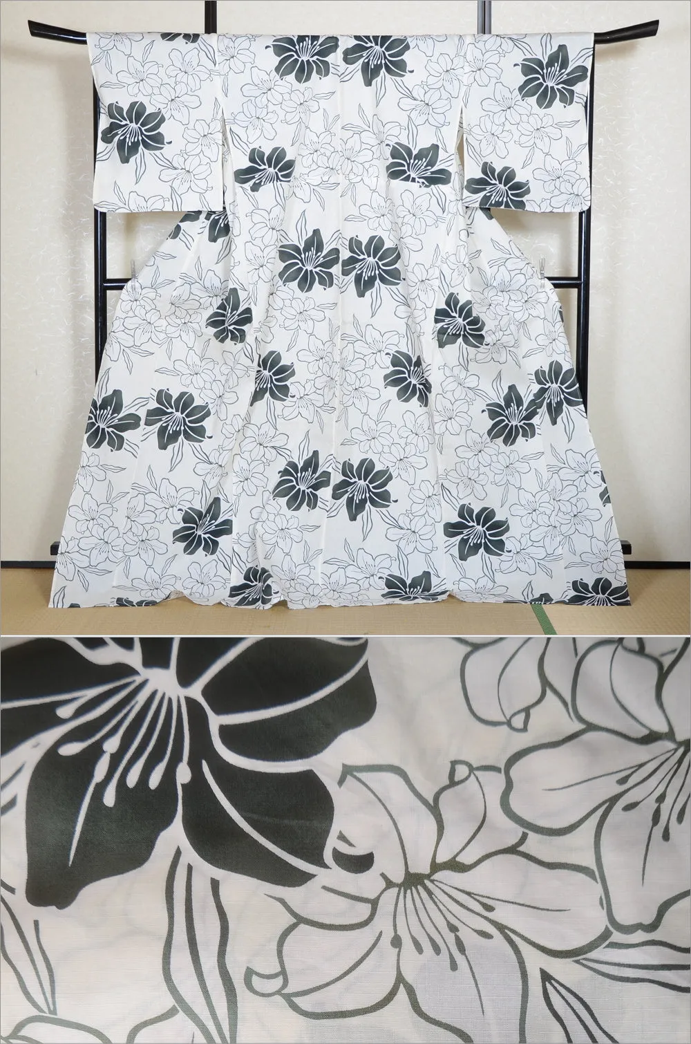 Japanese yukata kimono/ Plus size / P #396 /4L