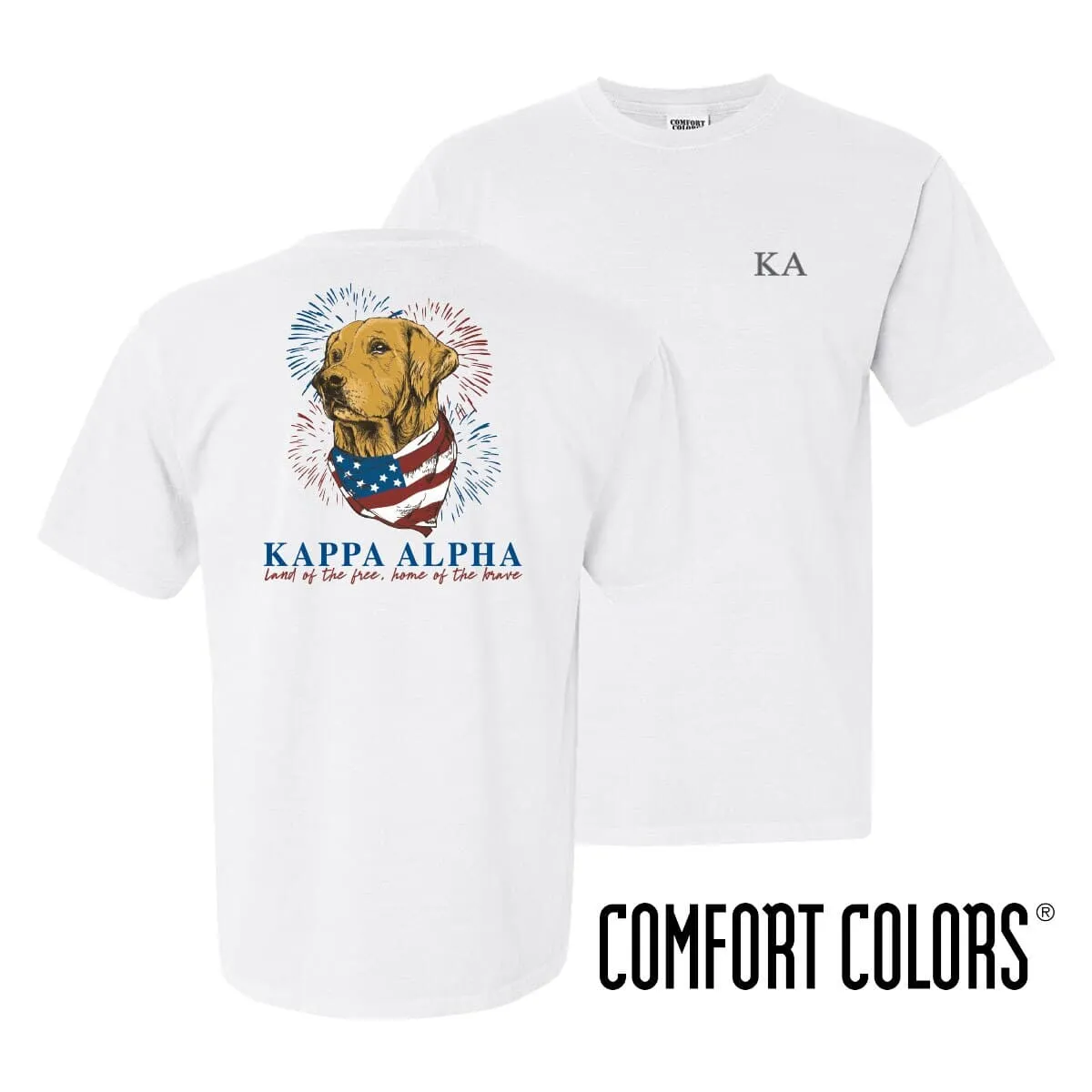 Kappa Alpha Comfort Colors USA Retriever Tee