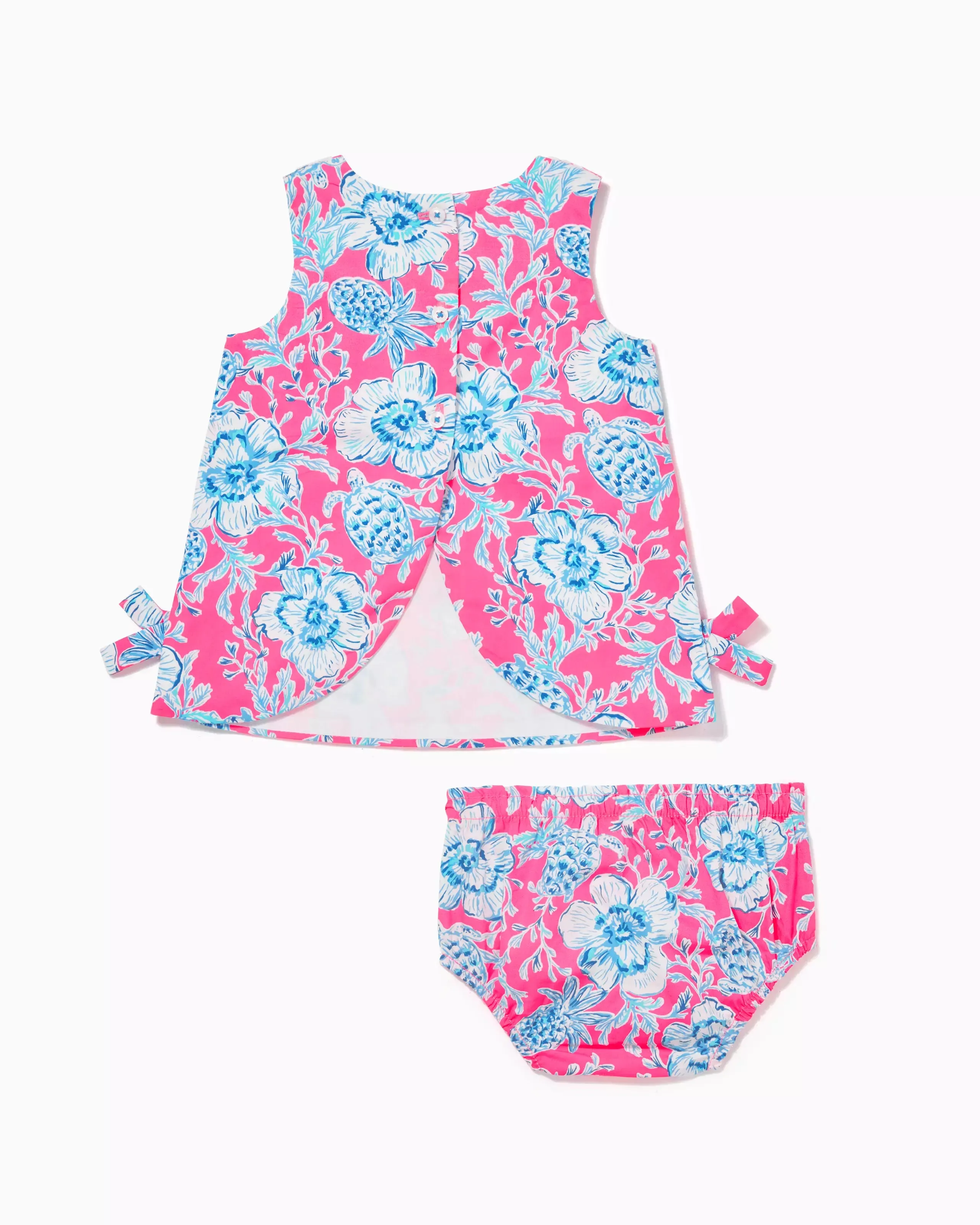 Lilly Pulitzer Baby Lilly Infant Shift Dress - Roxie Pink Wave N Sea