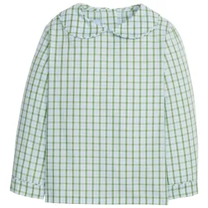 Little English Peter Pan Shirt Leland Plaid 5107