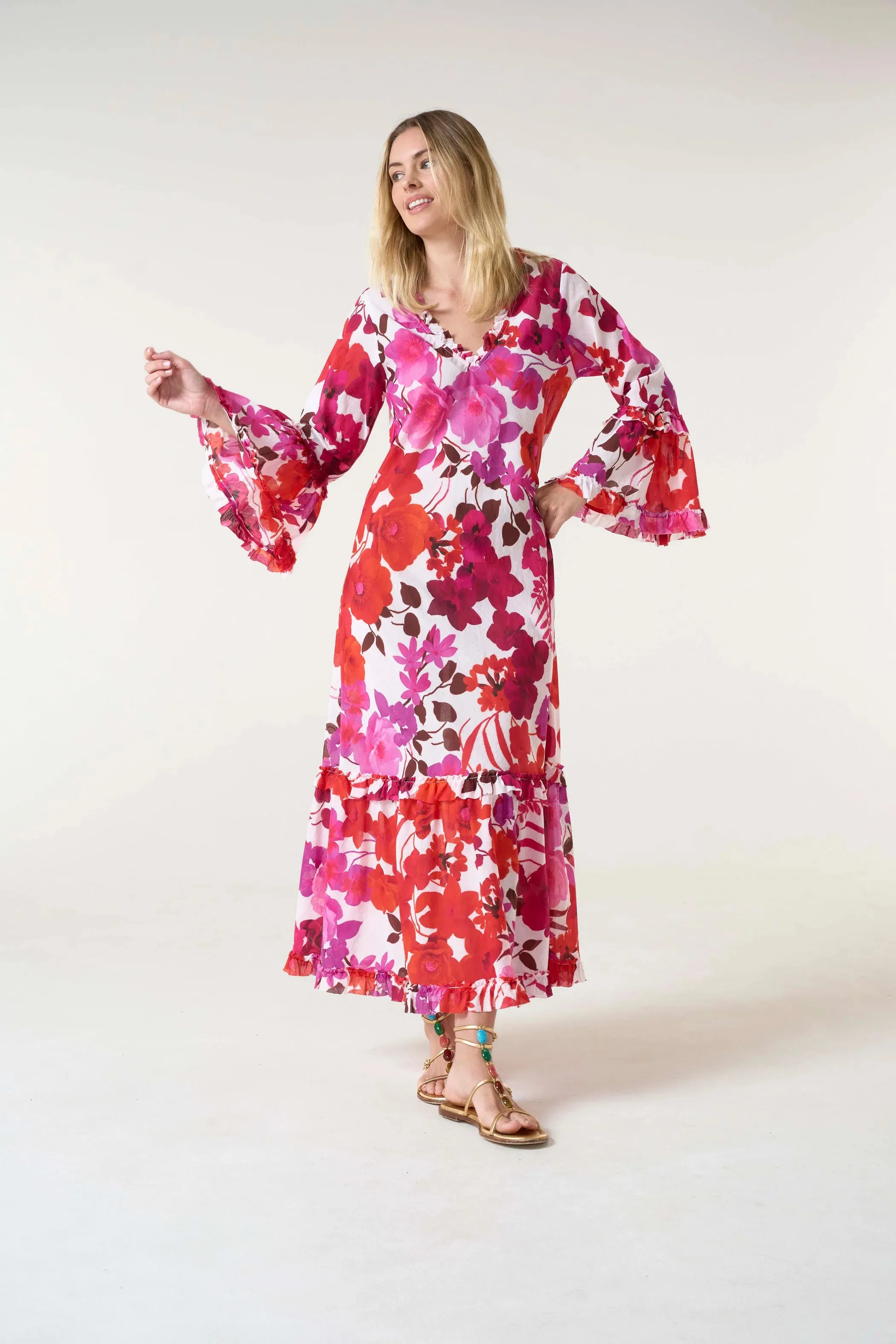 LONG INDI | Flamenco Pink Cotton