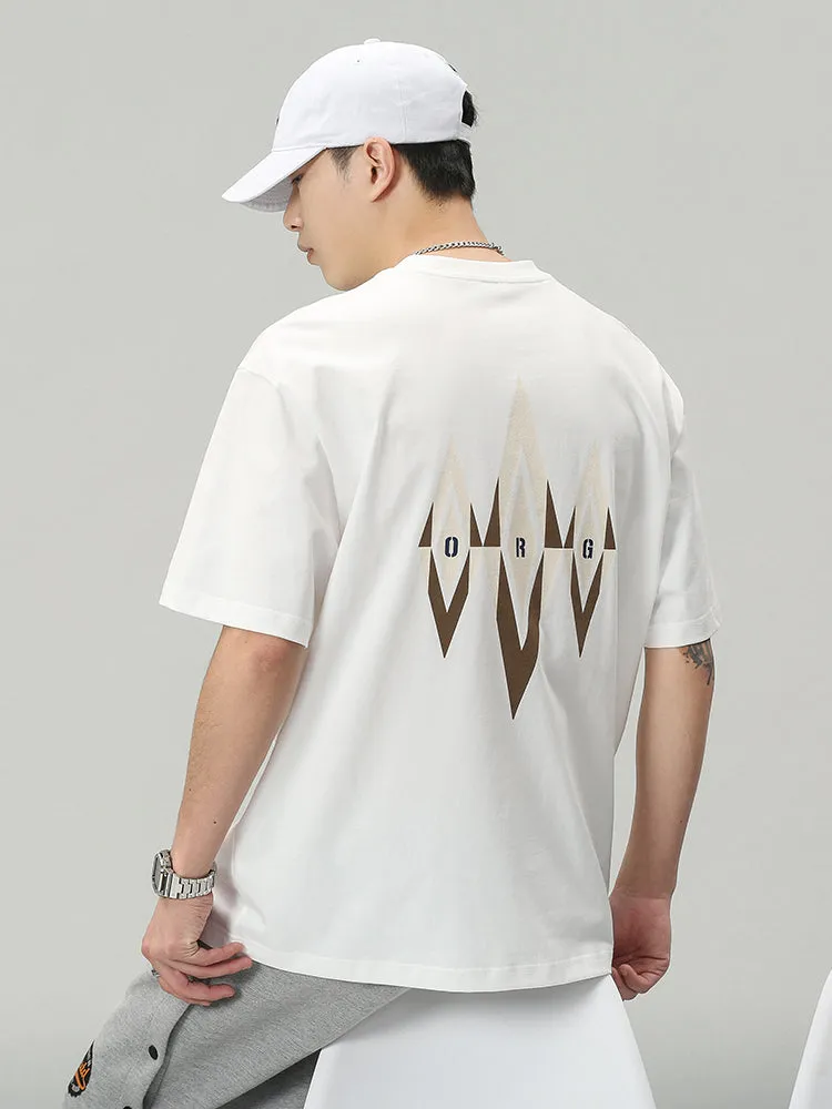 Loose Foam Graphic Print Short Sleeves Men'S T-Shirts