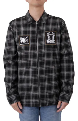 Melody Plaid Zip Jacket - Black/White