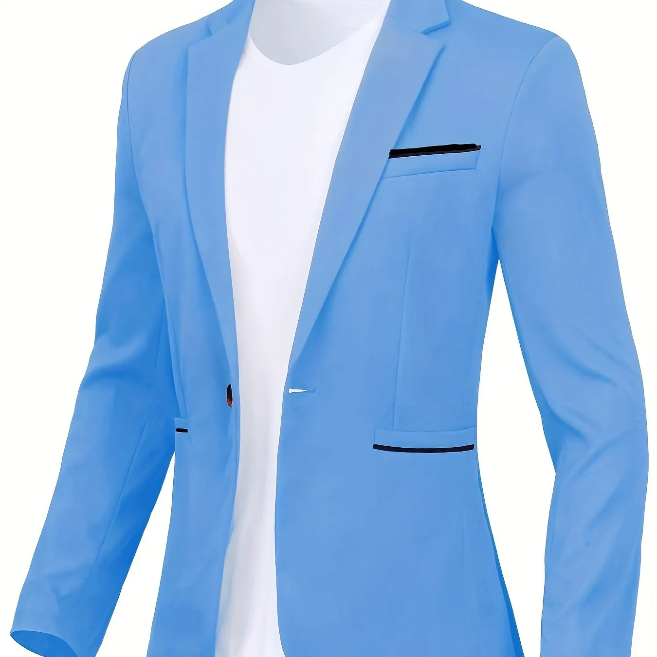 Men's Suit Slim Fit Blazer With One Button