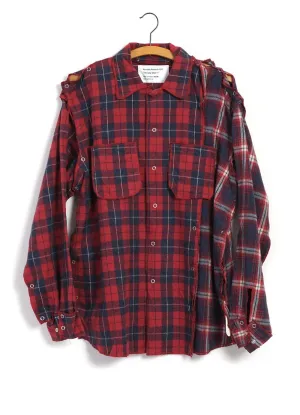 NO SEW SHIRT | Red Checkered