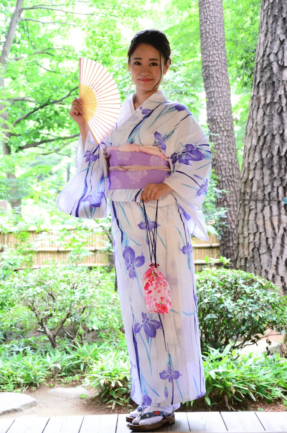 outlet / Japanese yukata kimono / ST #555 (wf#1-031)